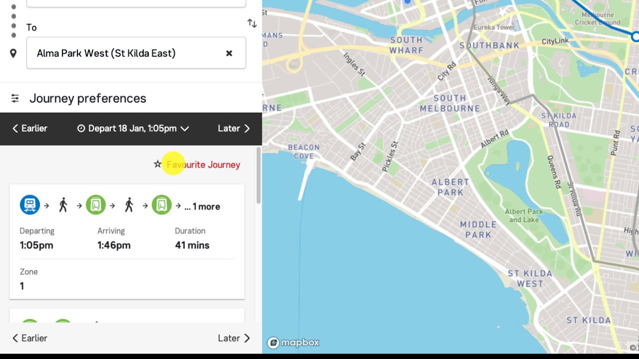 ptv journey planner