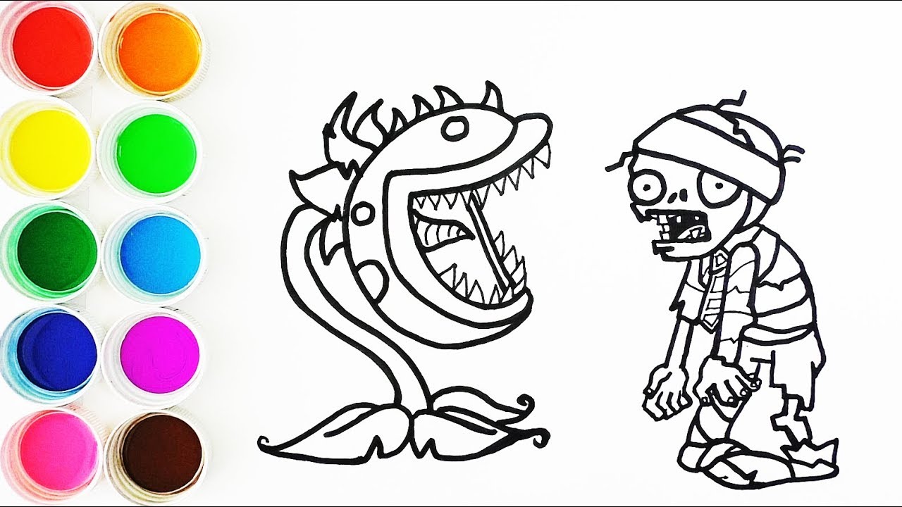 plants vs zombies para colorear