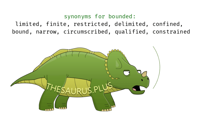 synonyms for bounded