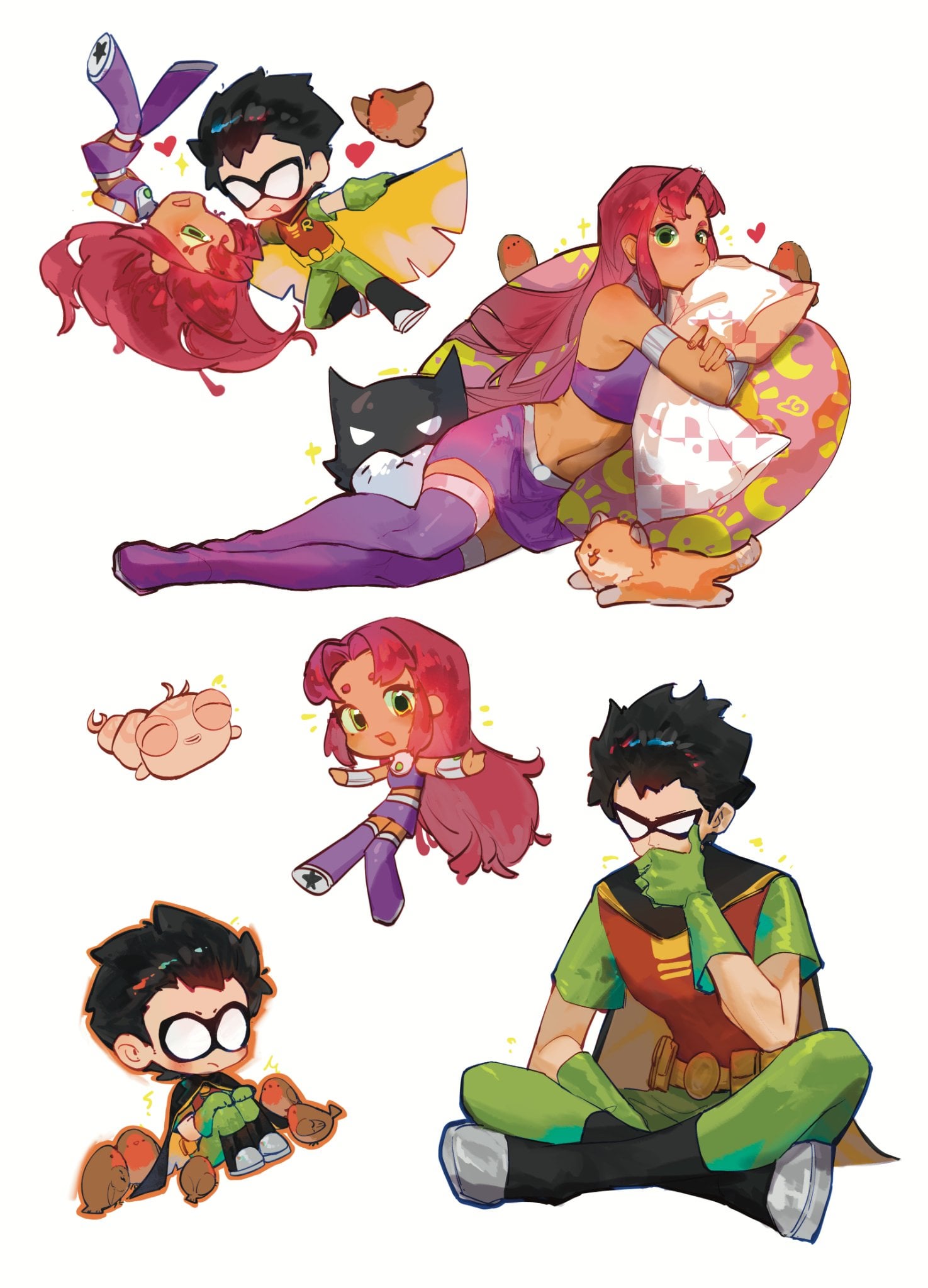 robin x starfire