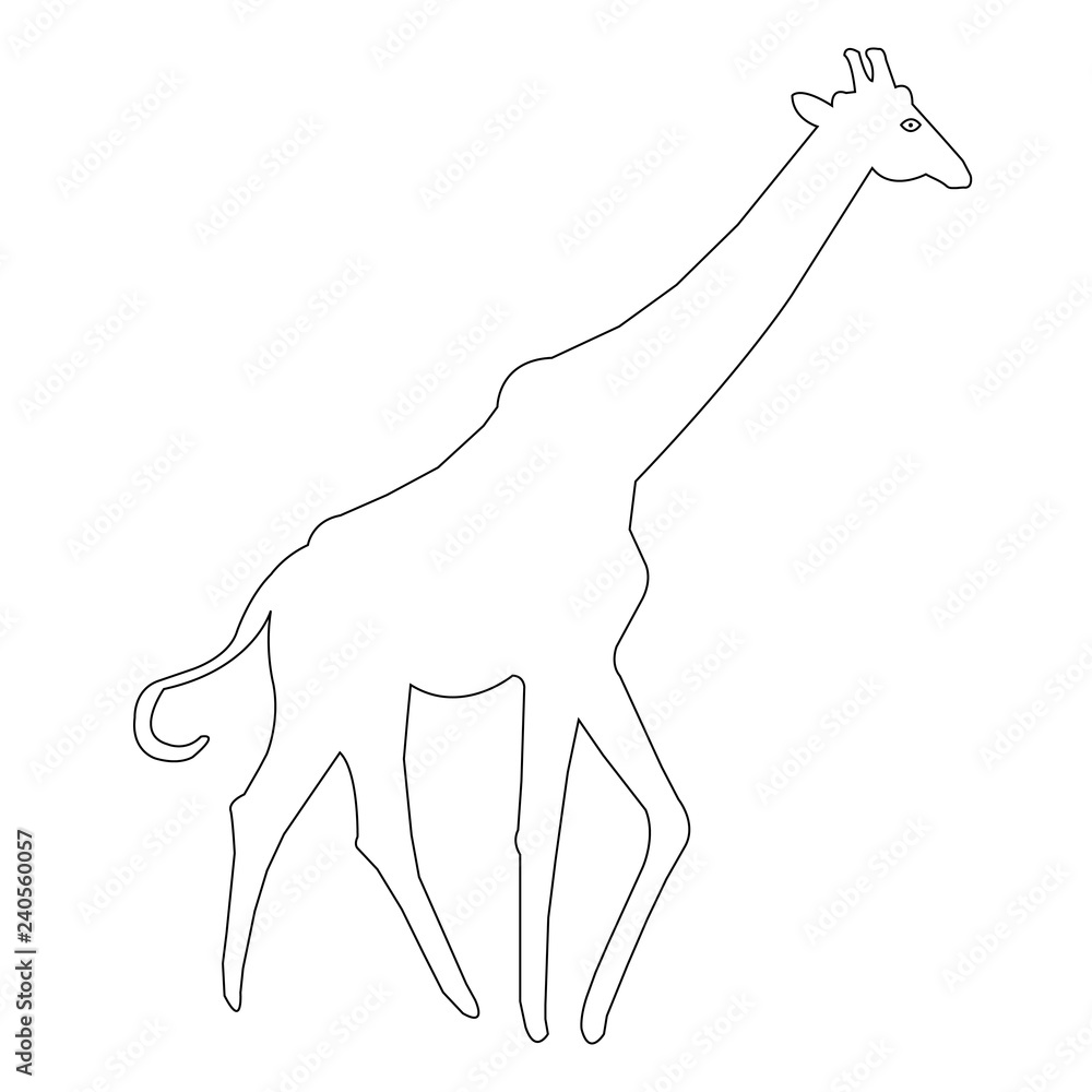 giraffe outline