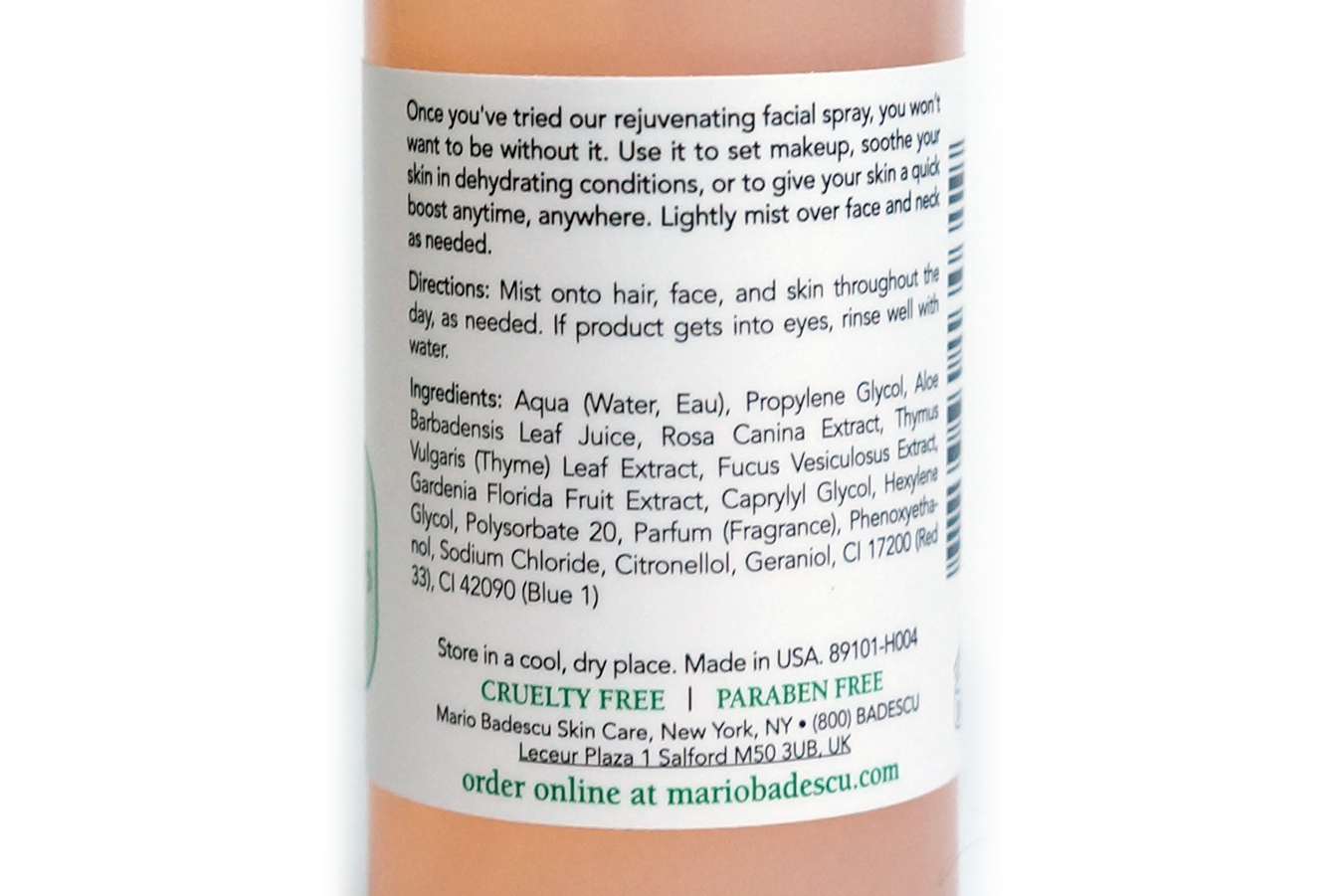 mario badescu ingredients