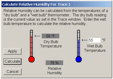 wet bulb dry bulb rh calculator