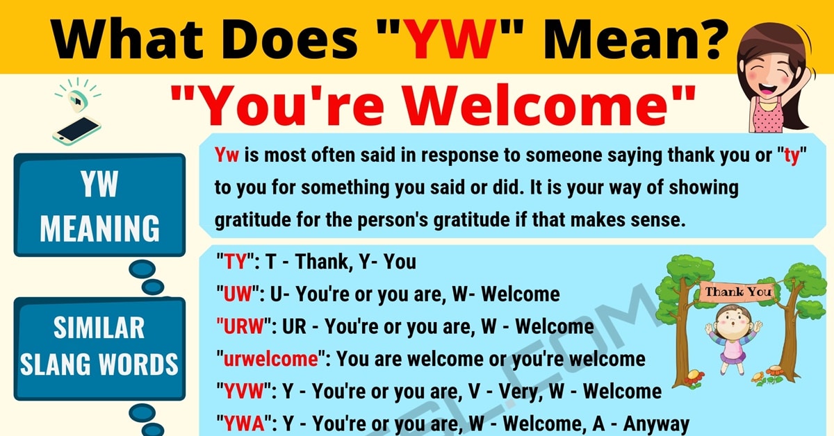 yw meaning in text