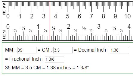 11.5 inches to mm