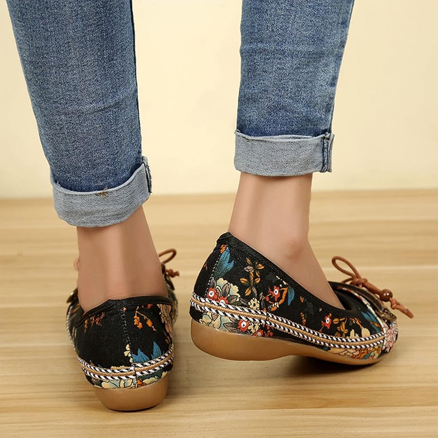 ethnic print shoes