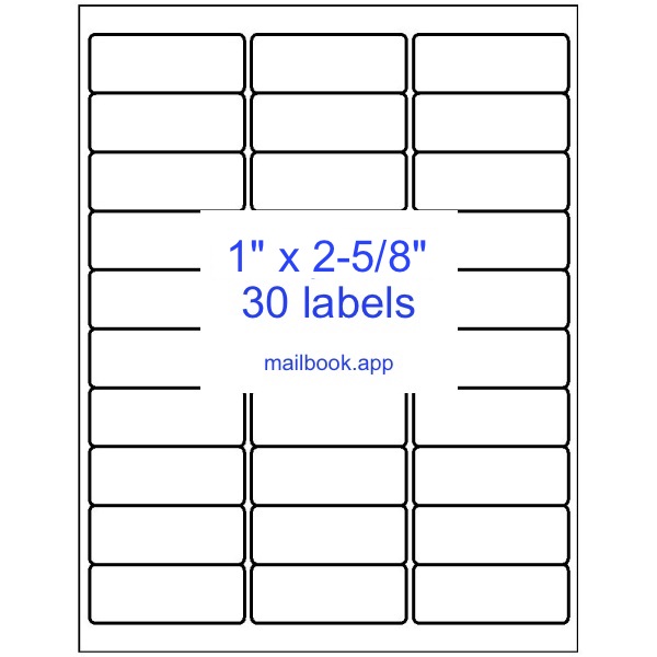 address label template word