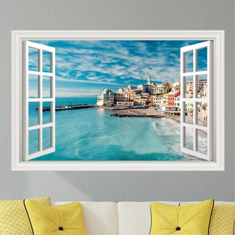 beach scene wall decals