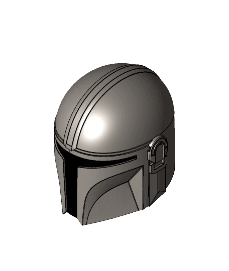 mando helmet 3d model