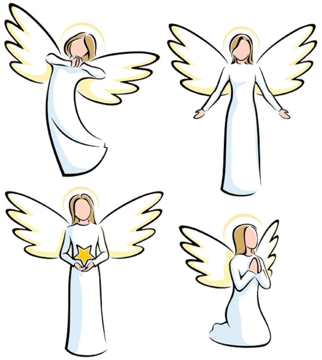 clip art of an angel