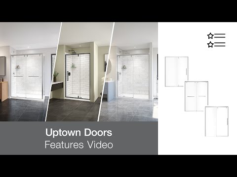 maax uptown shower door installation video