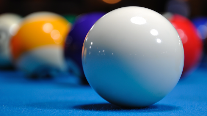 white billiard ball