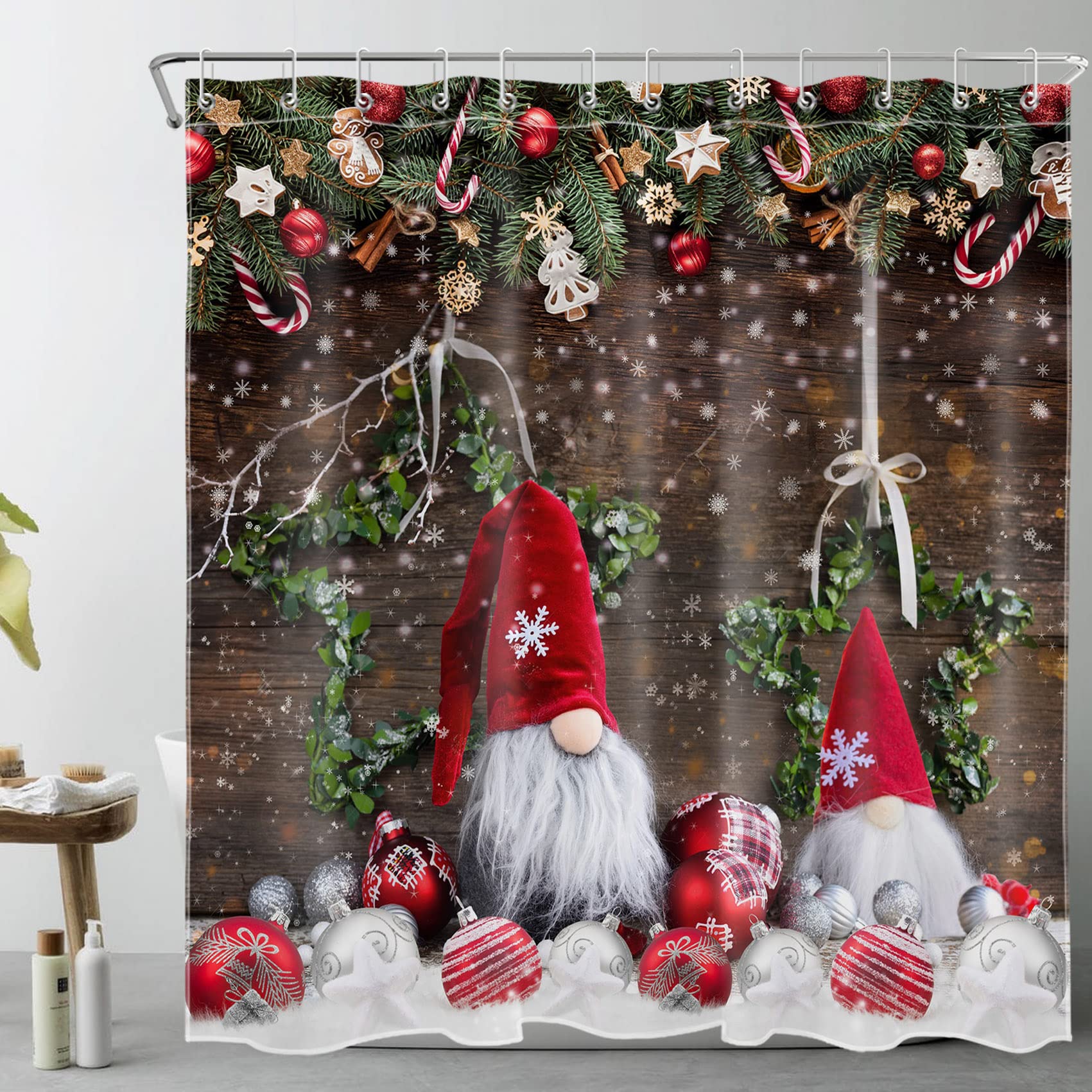 cheap christmas shower curtains