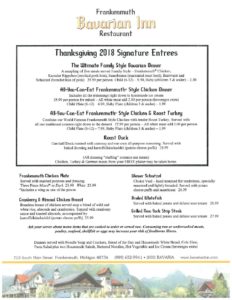 frankenmuth bavarian inn restaurant menu