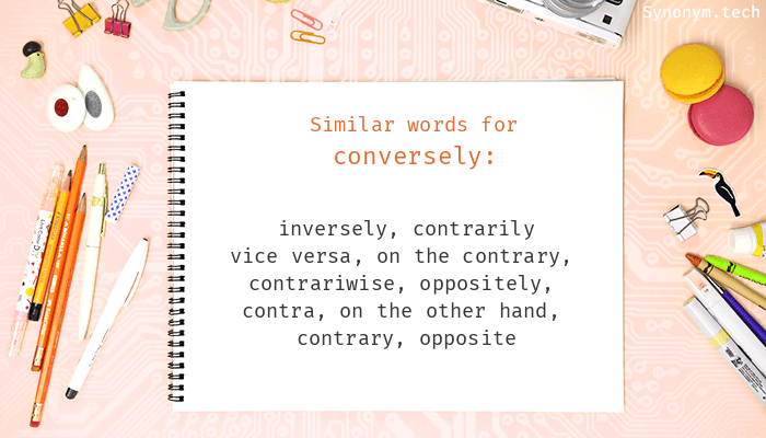 conversely synonym