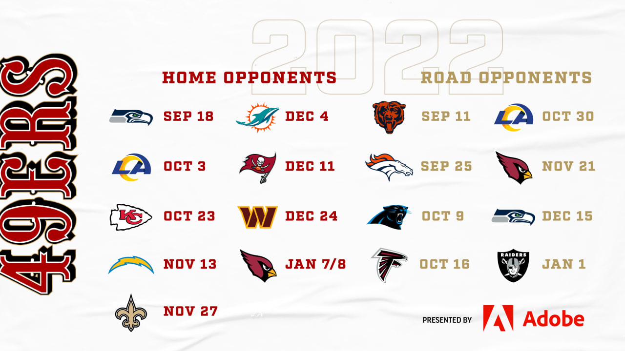 49ers schedule 49ers schedule