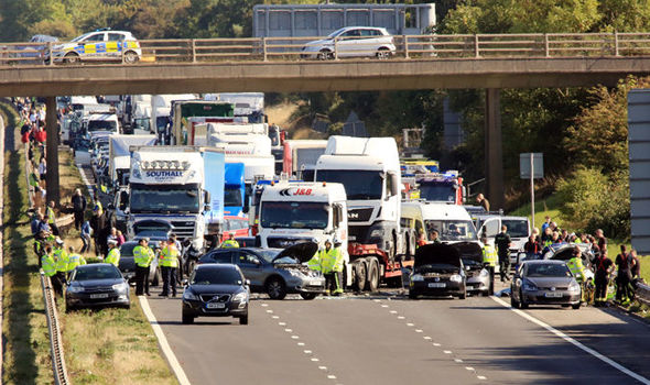 traffic delays m5