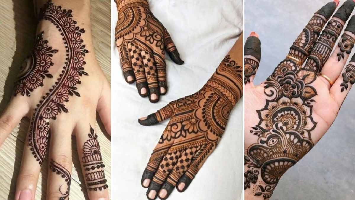 easy hand mehndi design