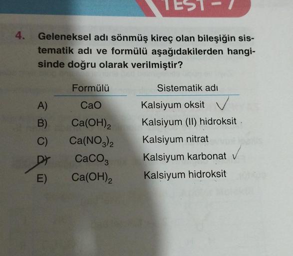 ca oh 2 sistematik adı