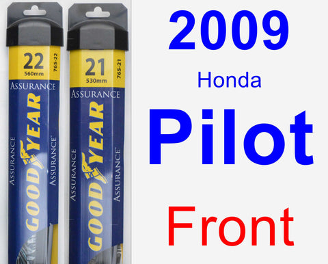 2009 honda pilot wiper blade size