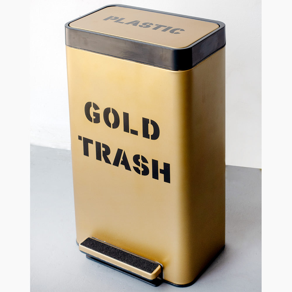 13 gallon gold trash can