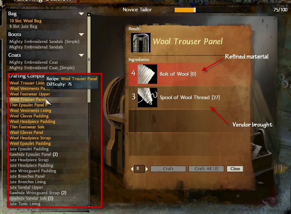 guildwars 2 crafting