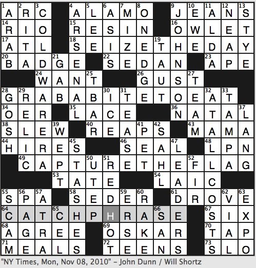 commonplace crossword