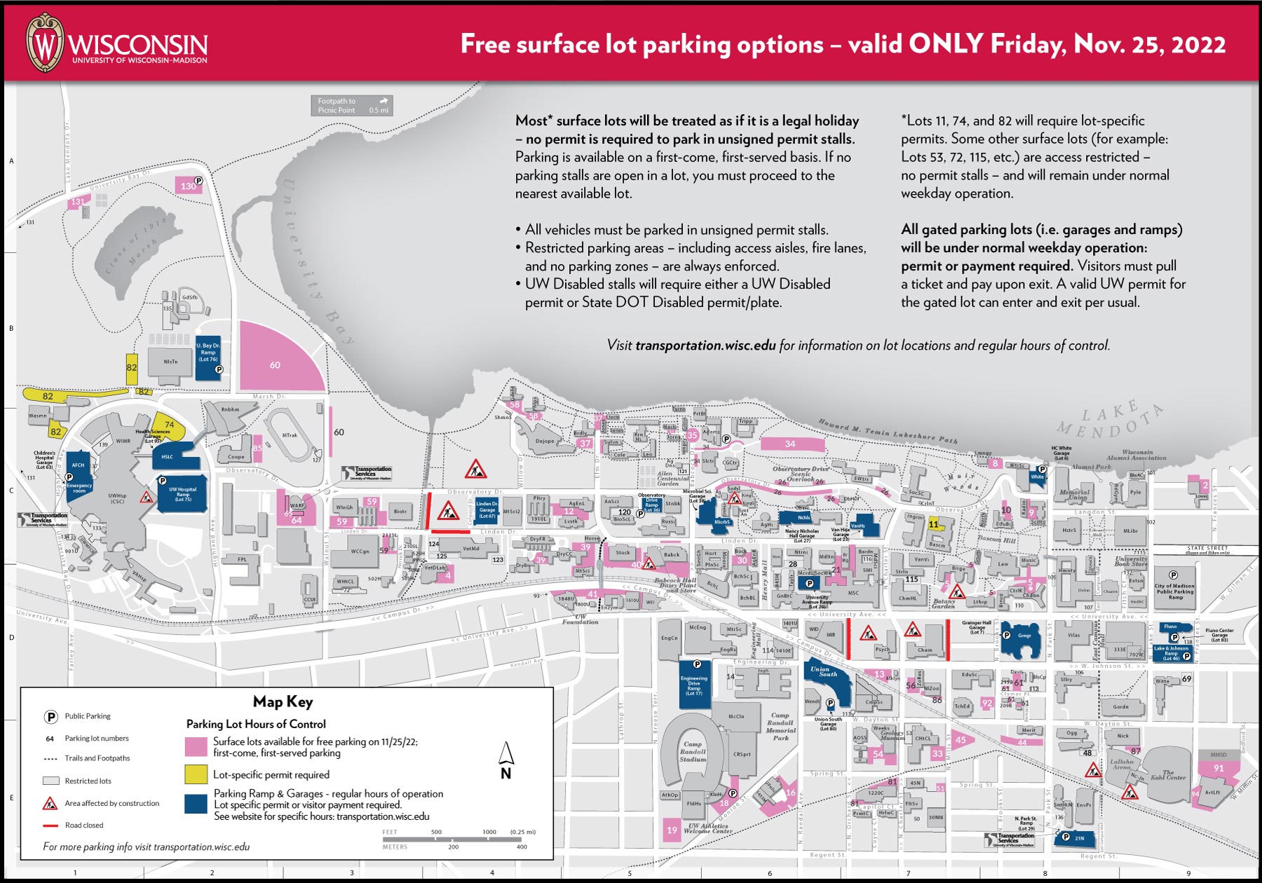 madison wi park and ride locations