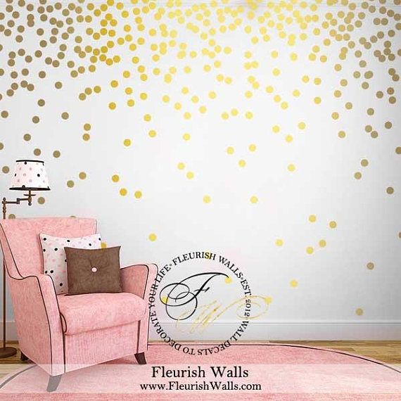 gold wall stickers