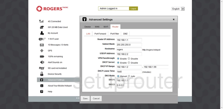 rogers dns servers