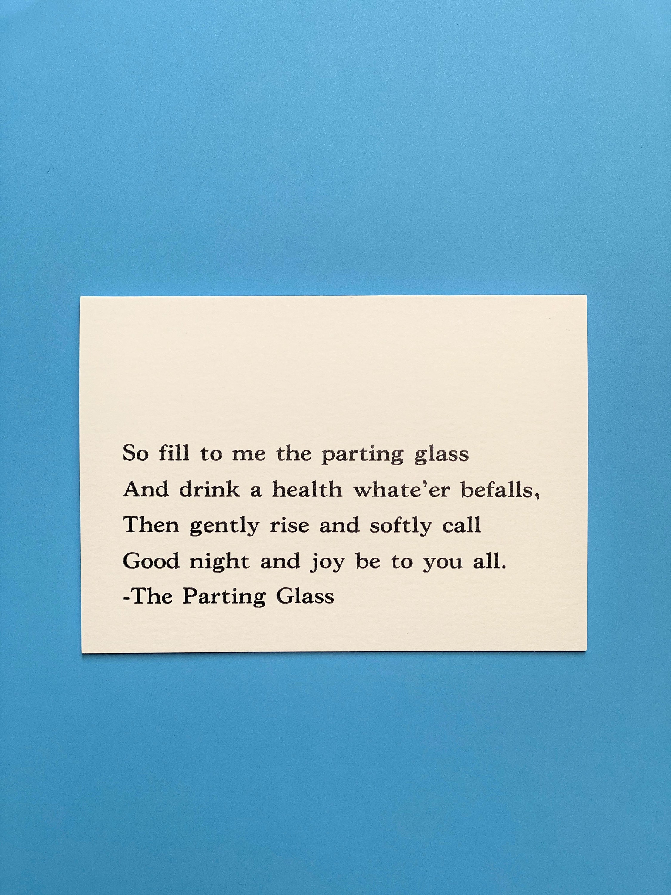 parting glass lyrics