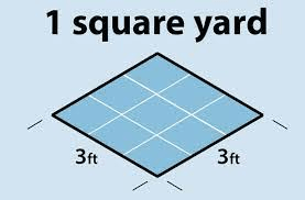 square yard to square feet