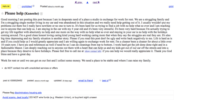 hawaii craigslist