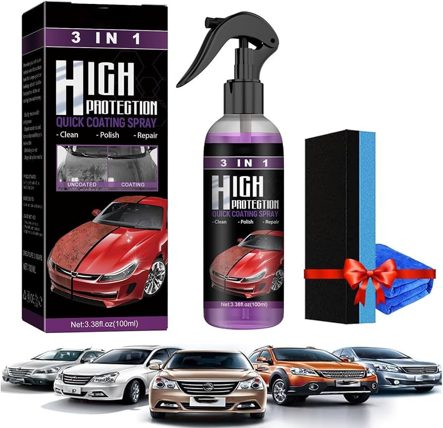 3 in 1 ceramic car coating spray