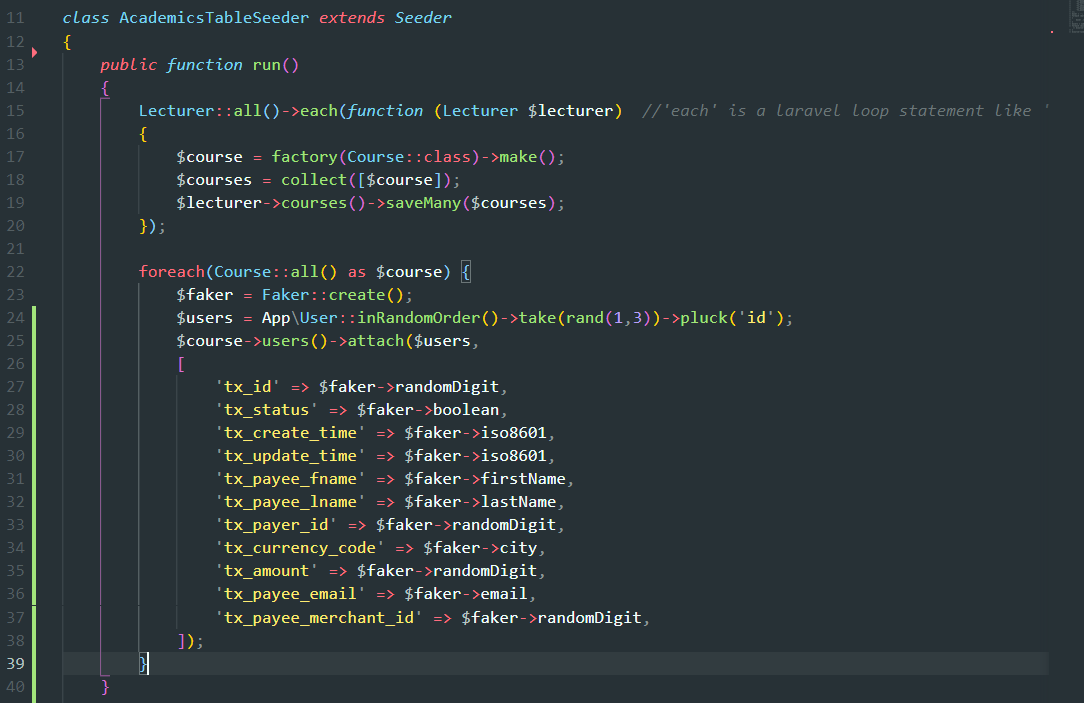 laravel pivot table migration