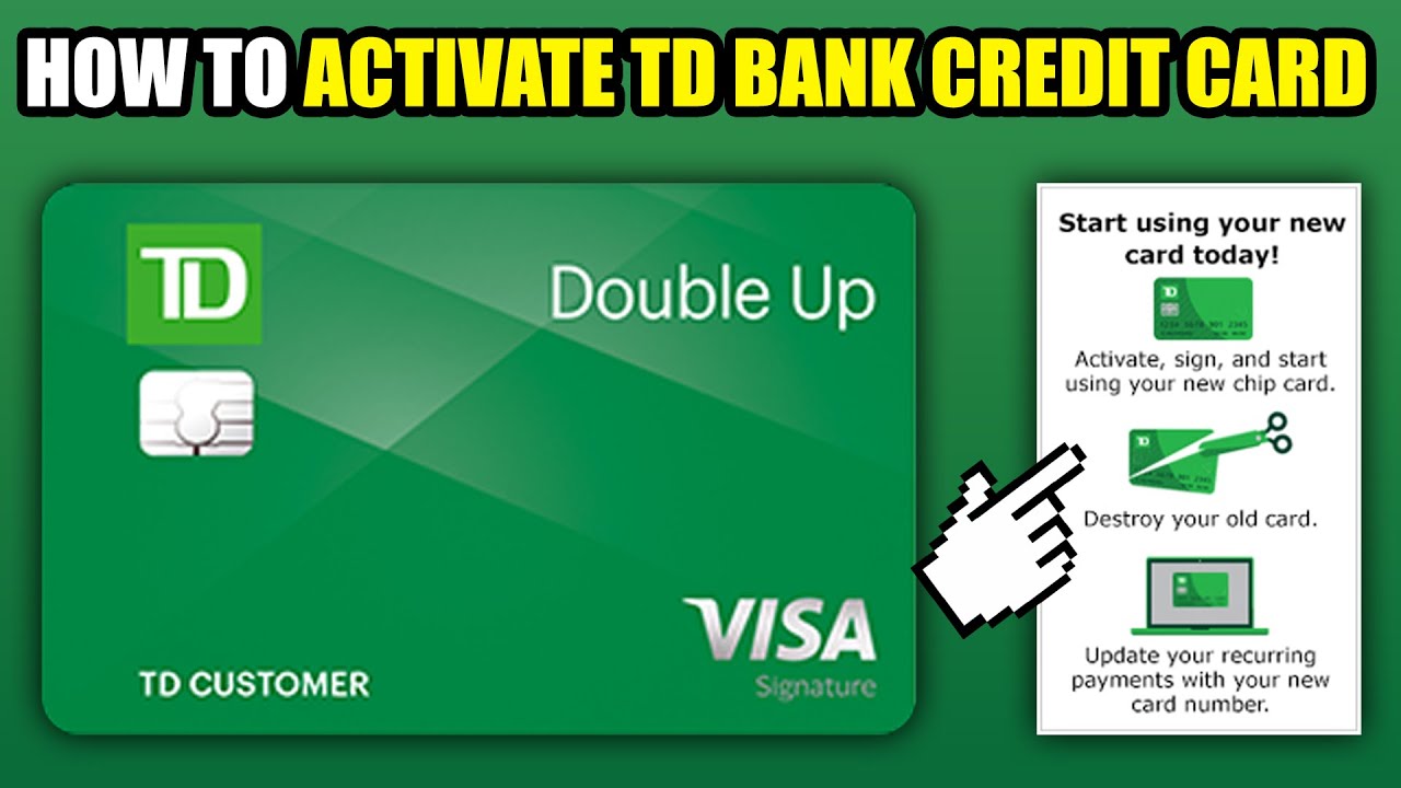 activate credit card td