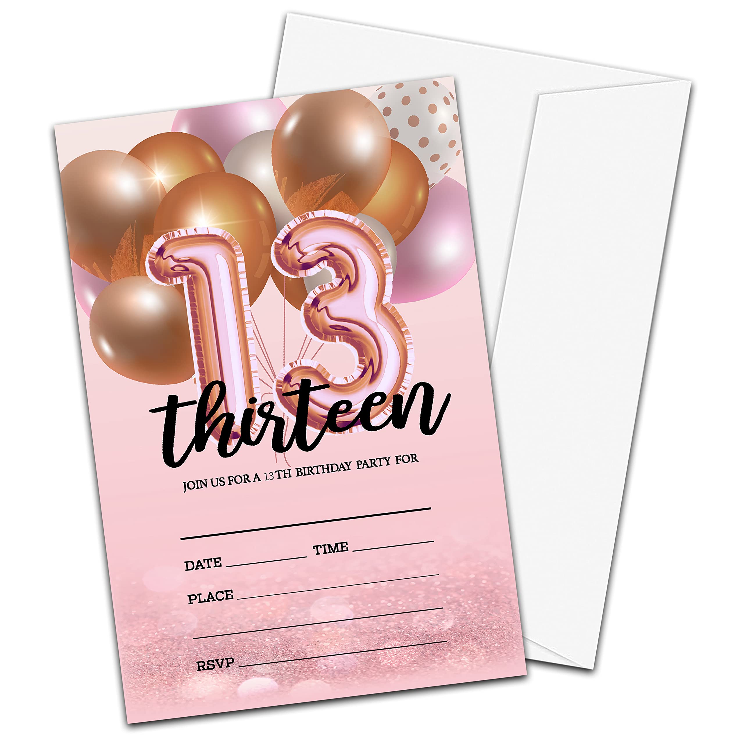 13th birthday invites