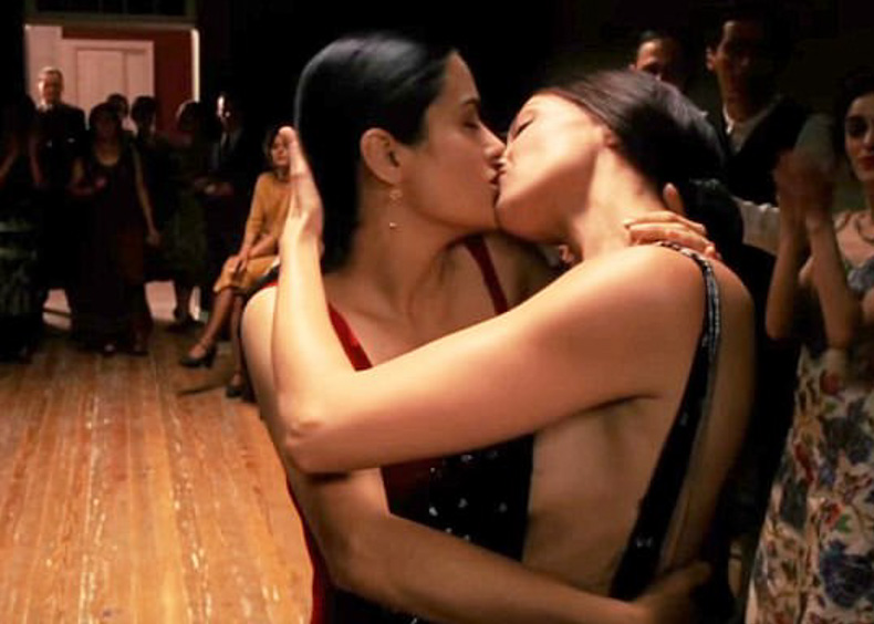 celebrity lesbian scene