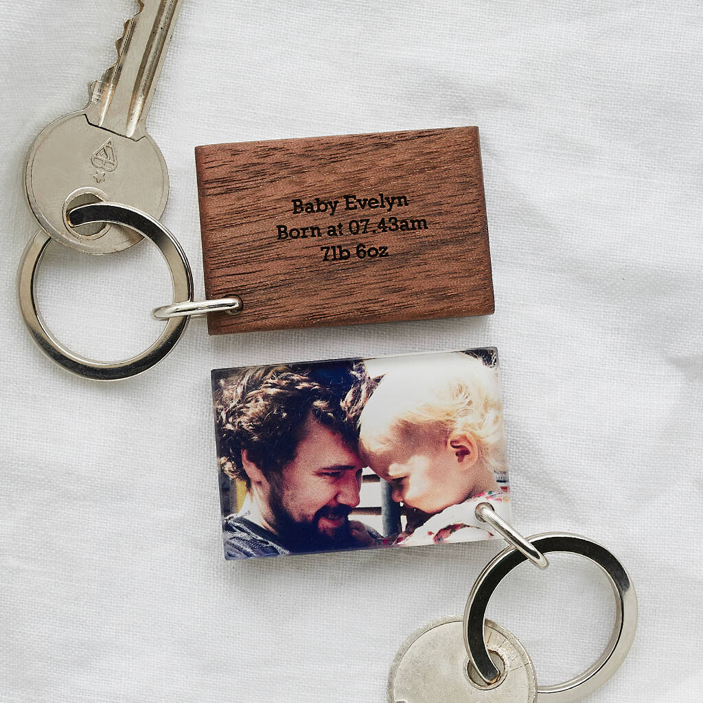 personalized photo keyring