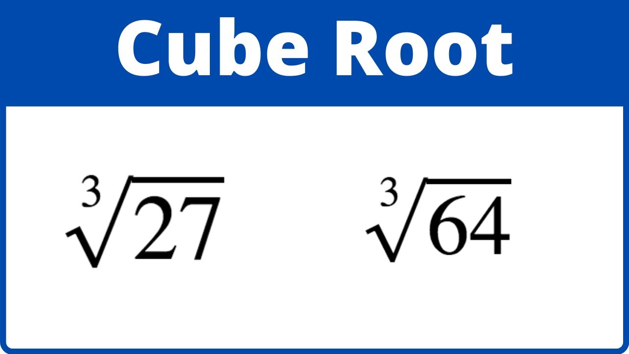 what is the cube root of 27