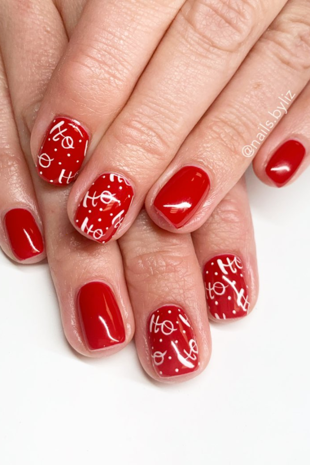 christmas gel nail art designs