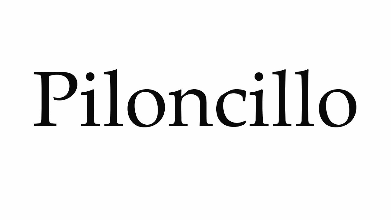 piloncillo in english pronunciation