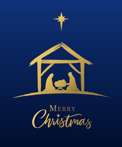 merry christmas manger images