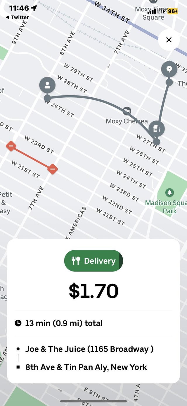 uber eats lower base fare