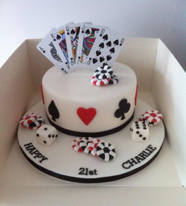 playing cards cake design