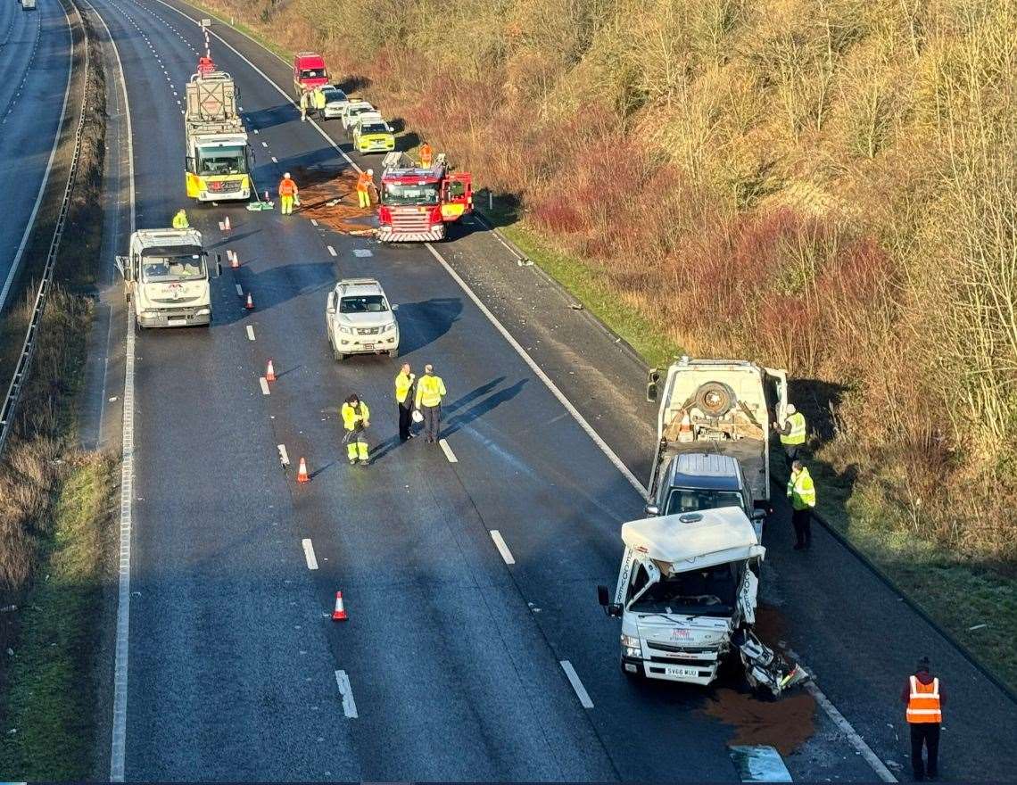 m20 accident yesterday