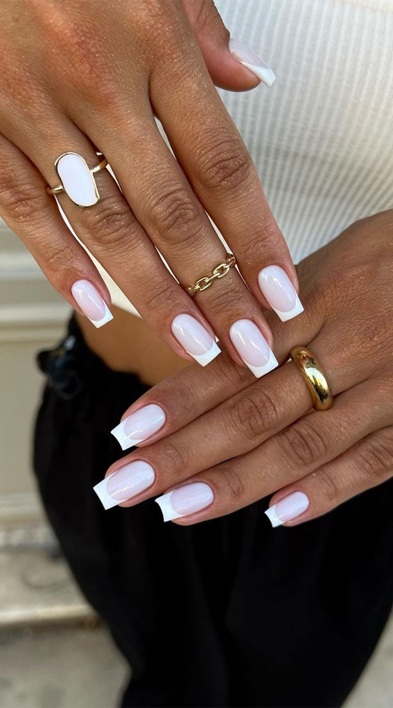 white french nails