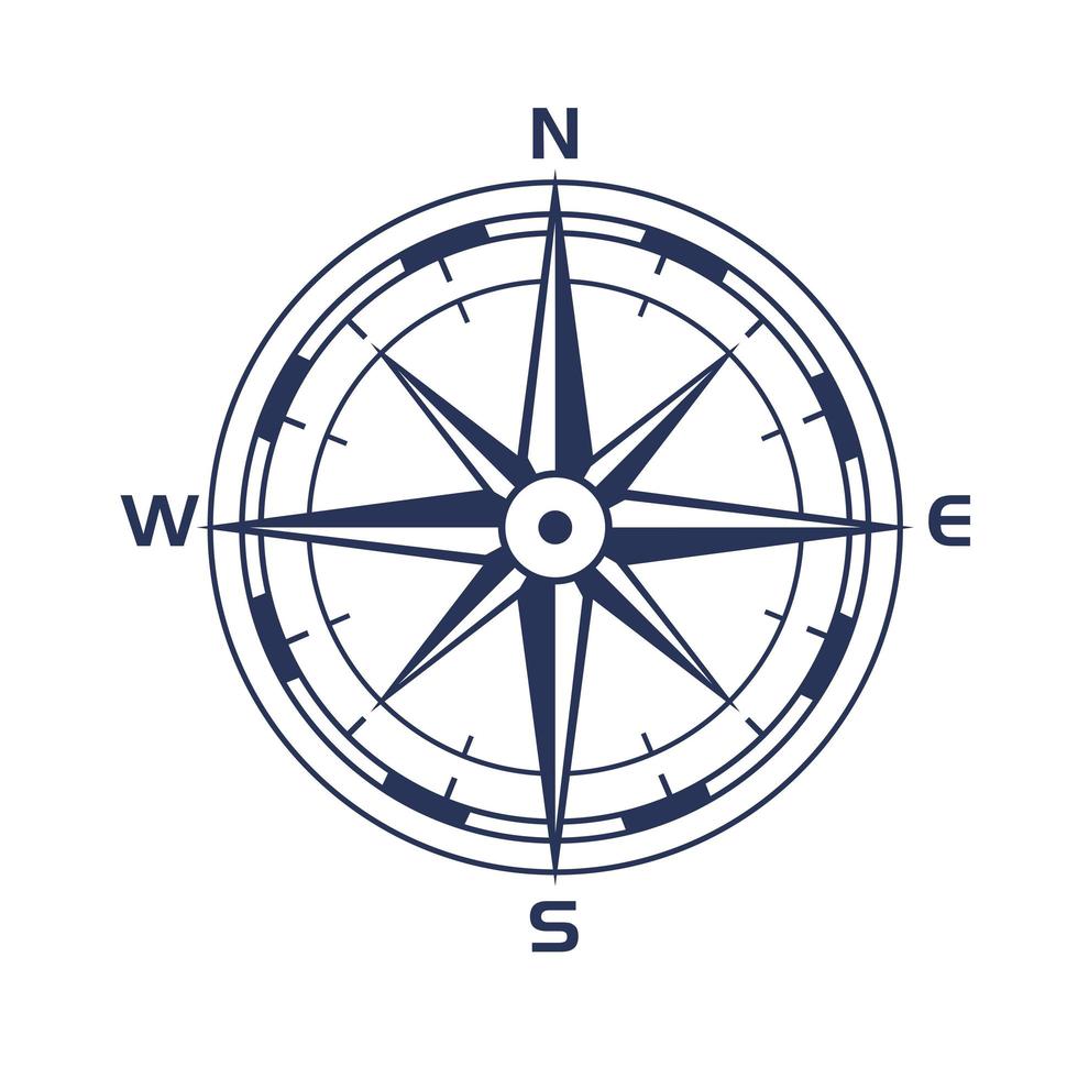 compass rose vector