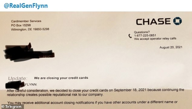 chase bank cancel card