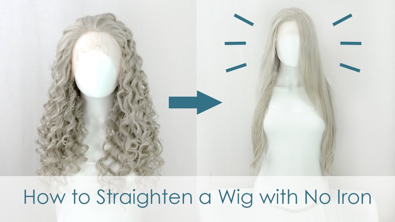 can you straighten a synthetic wig